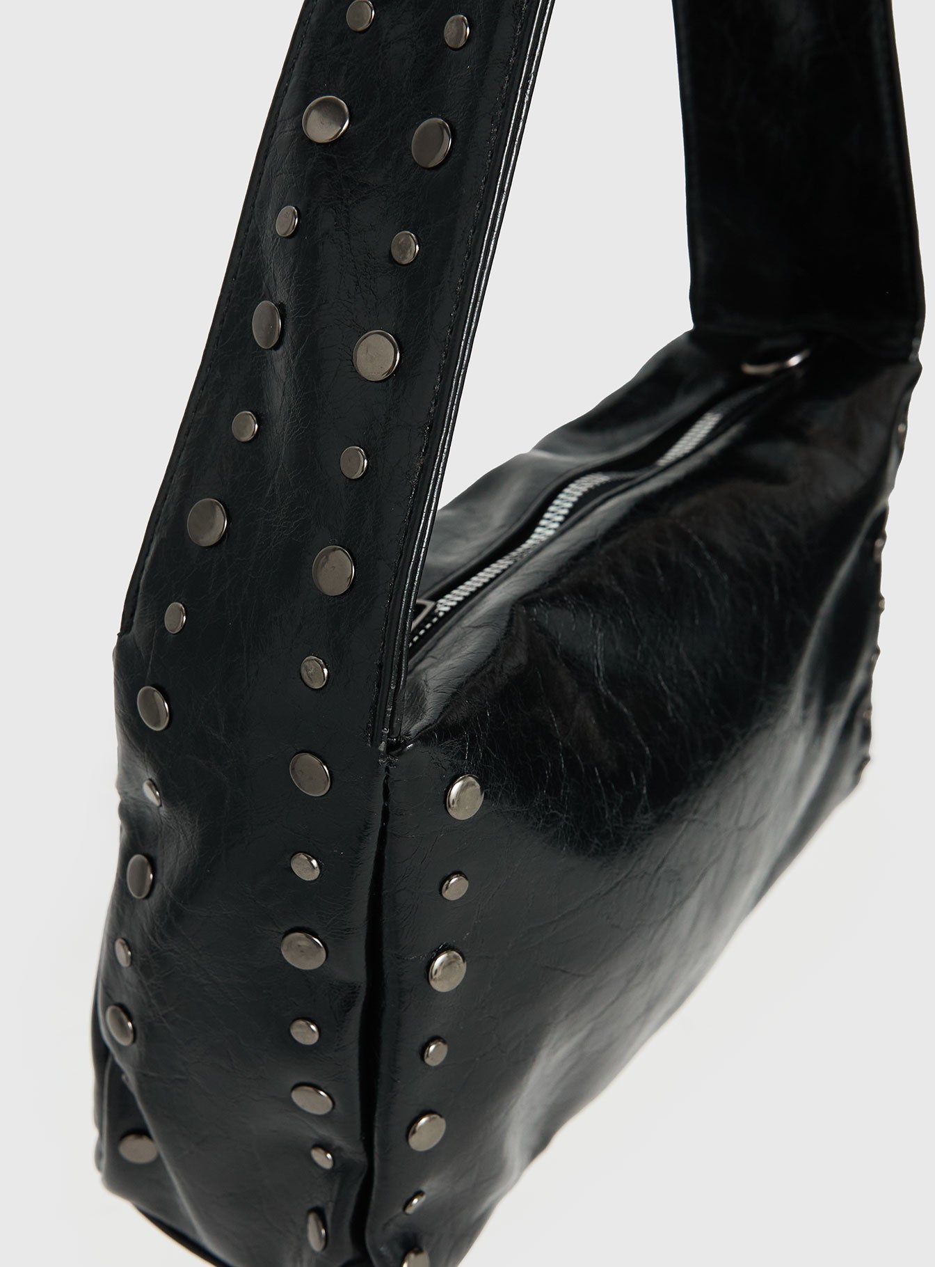 Bolso de hombro «Kaiser Stud Detail», negro
