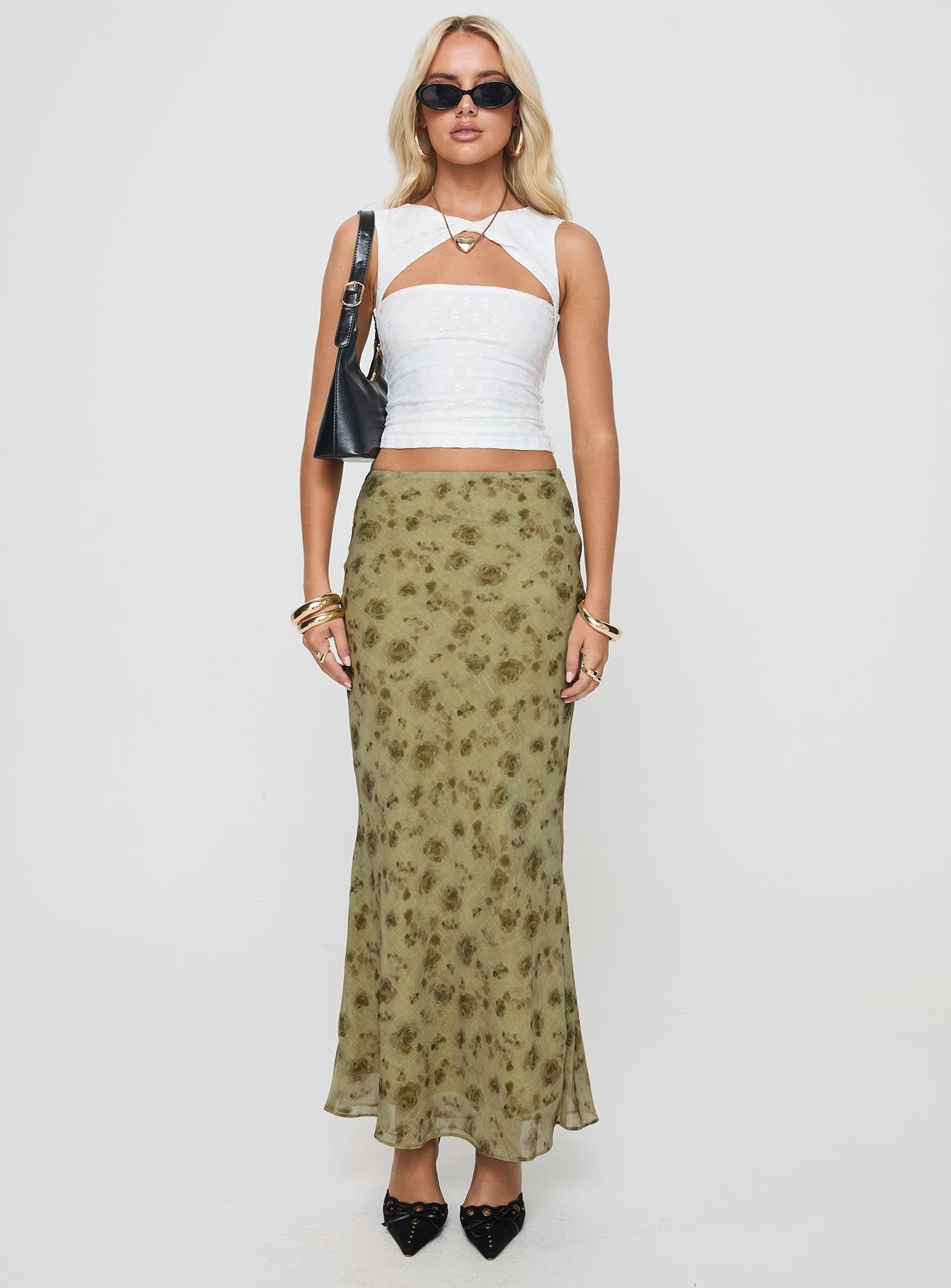 Martiney Twisted Vest Top White