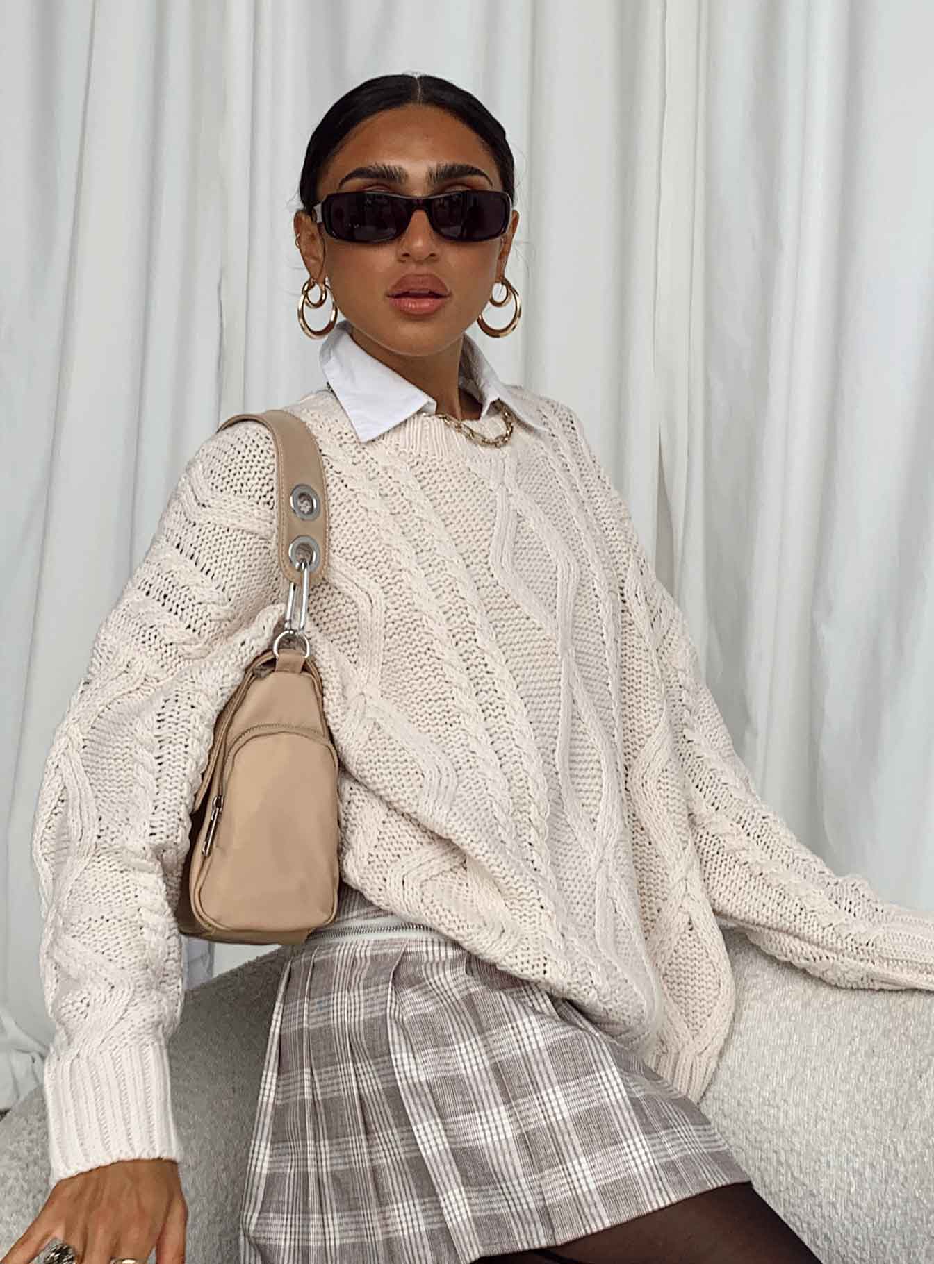 Anaya Oversized Jumper Beige
