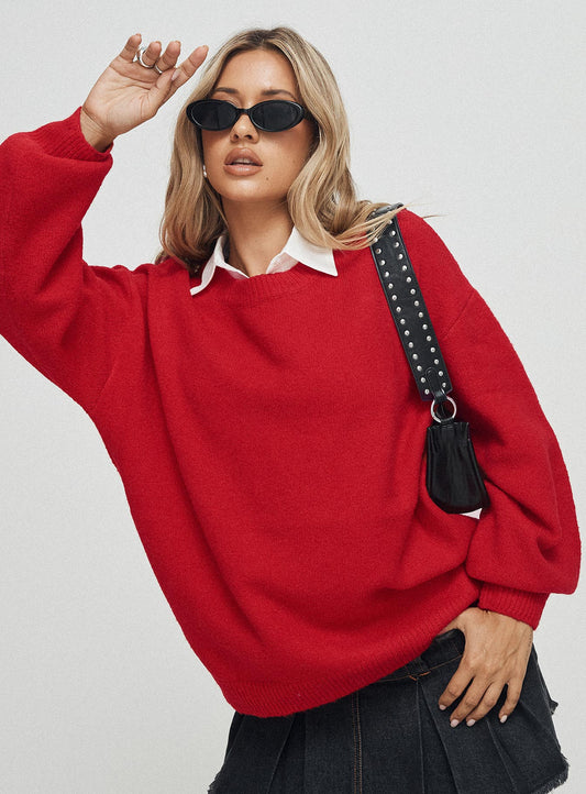 Ryanna Jumper Red