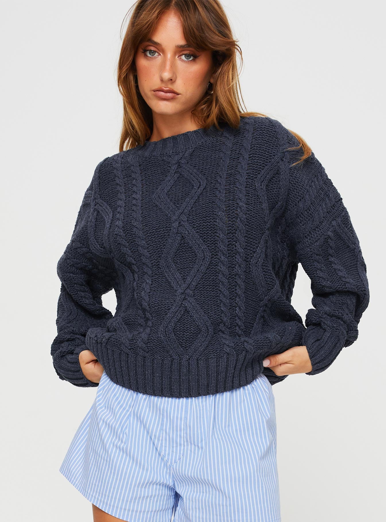 Anaya Oversized Jumper Navy