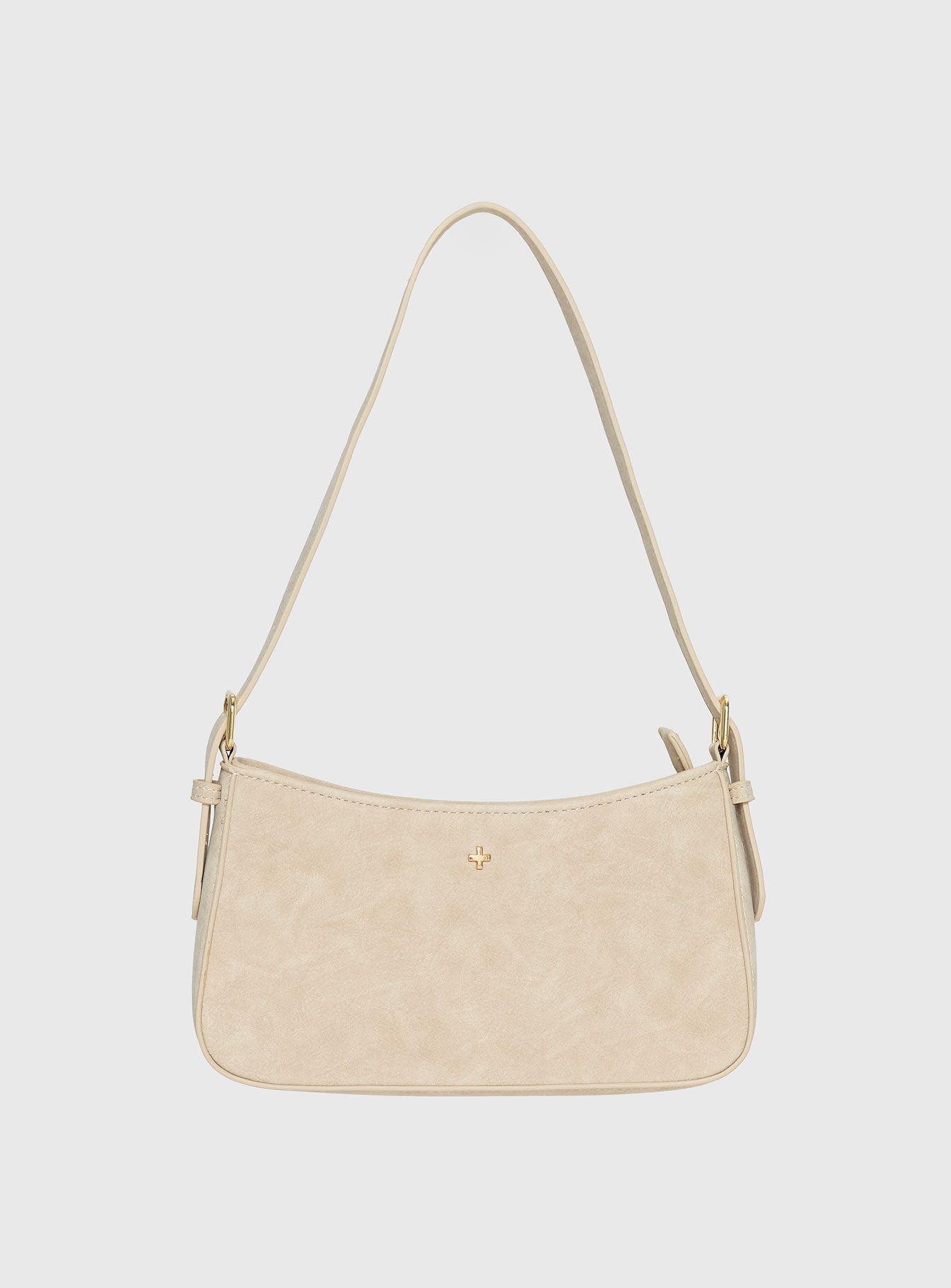 Bolso Lilu de Peta & Jain, color crema, de ante sintético