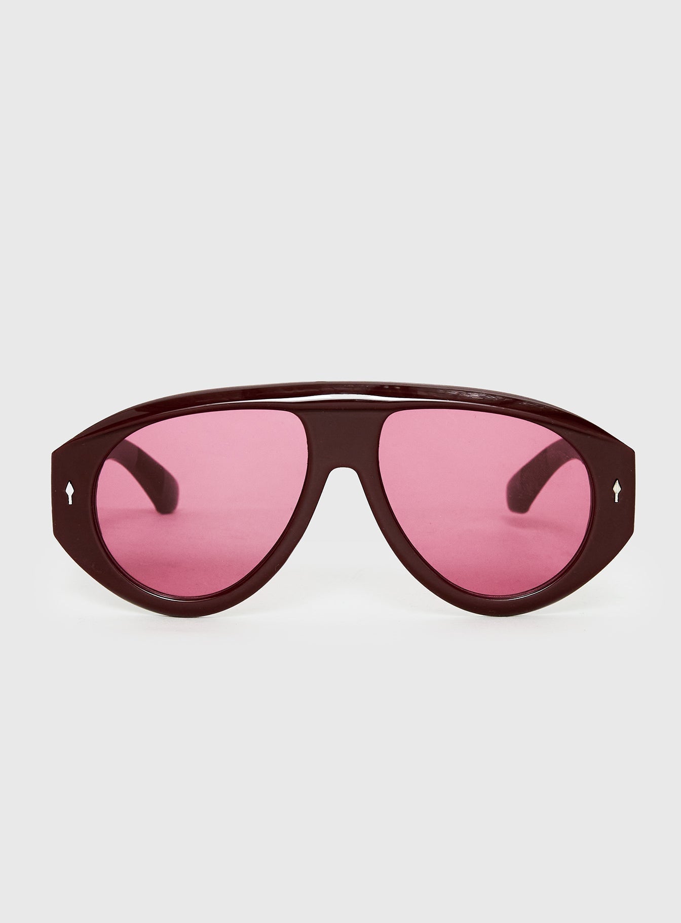 Gafas de sol de aviador extragrandes Marais rojas
