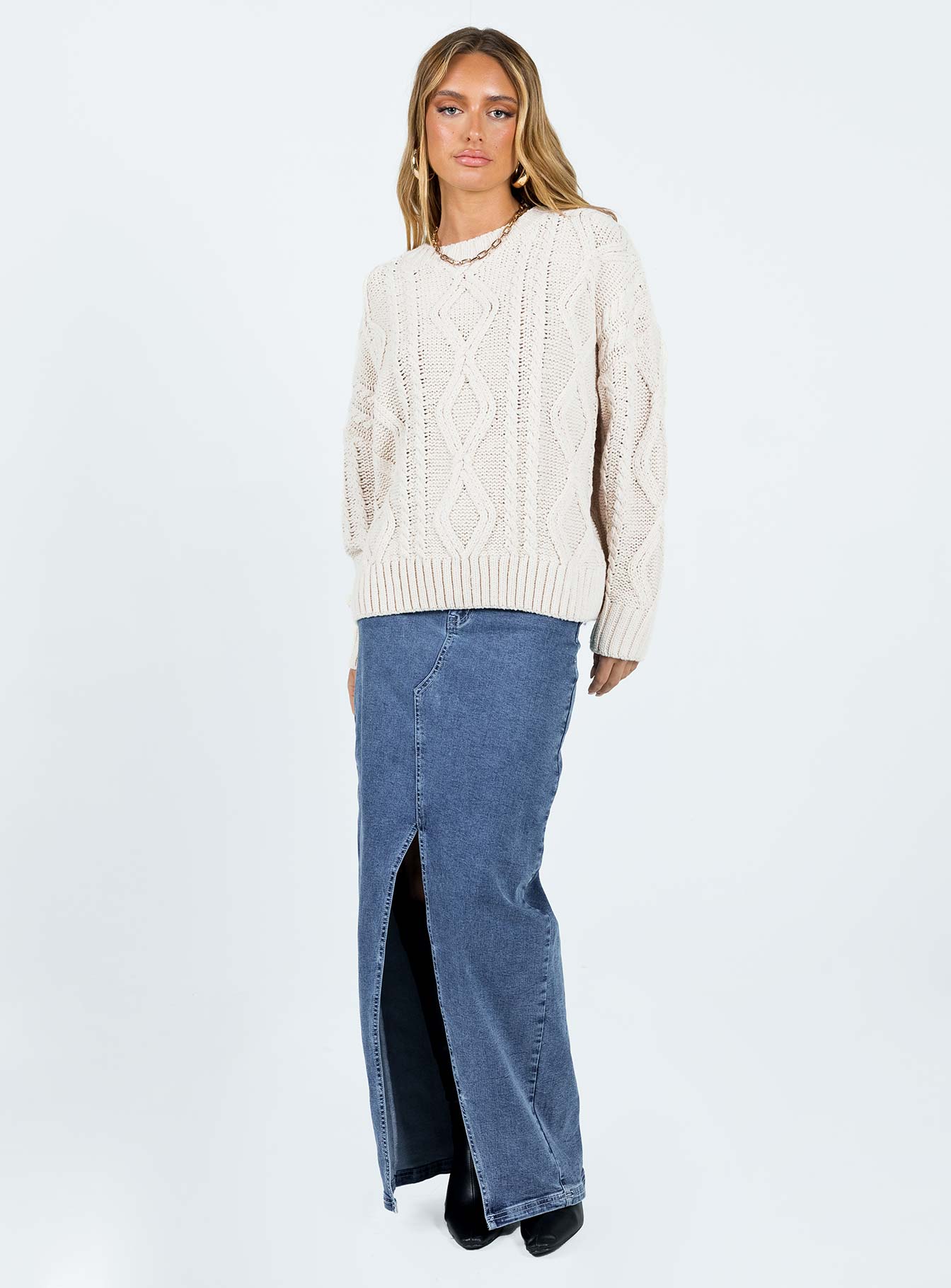 Anaya Oversized Jumper Beige
