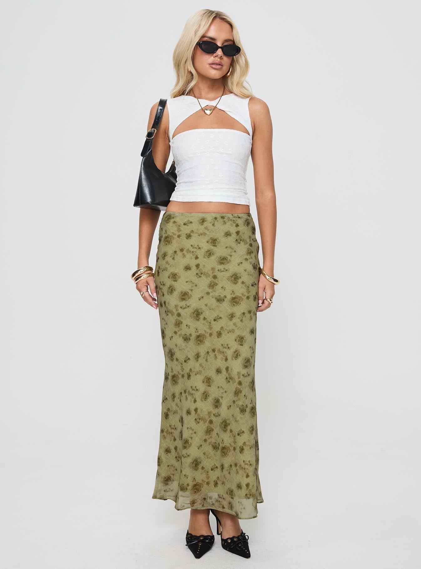 Martiney Twisted Vest Top White