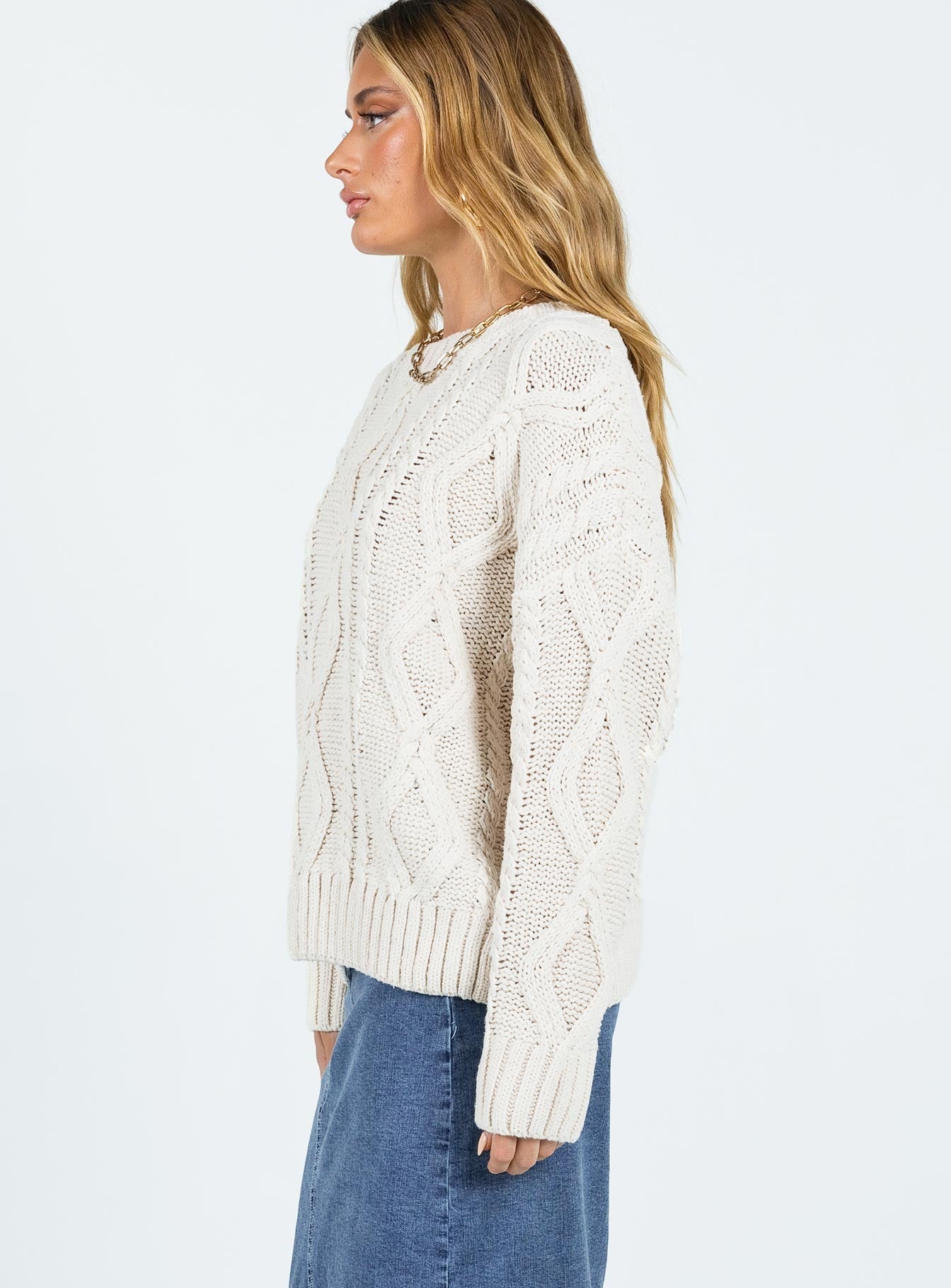 Anaya Oversized Jumper Beige