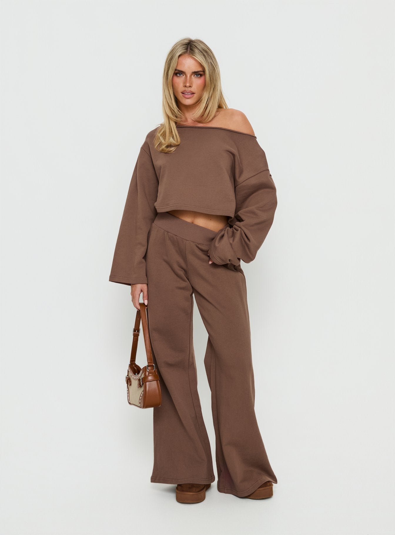 Peaks Flared Joggers Cocoa