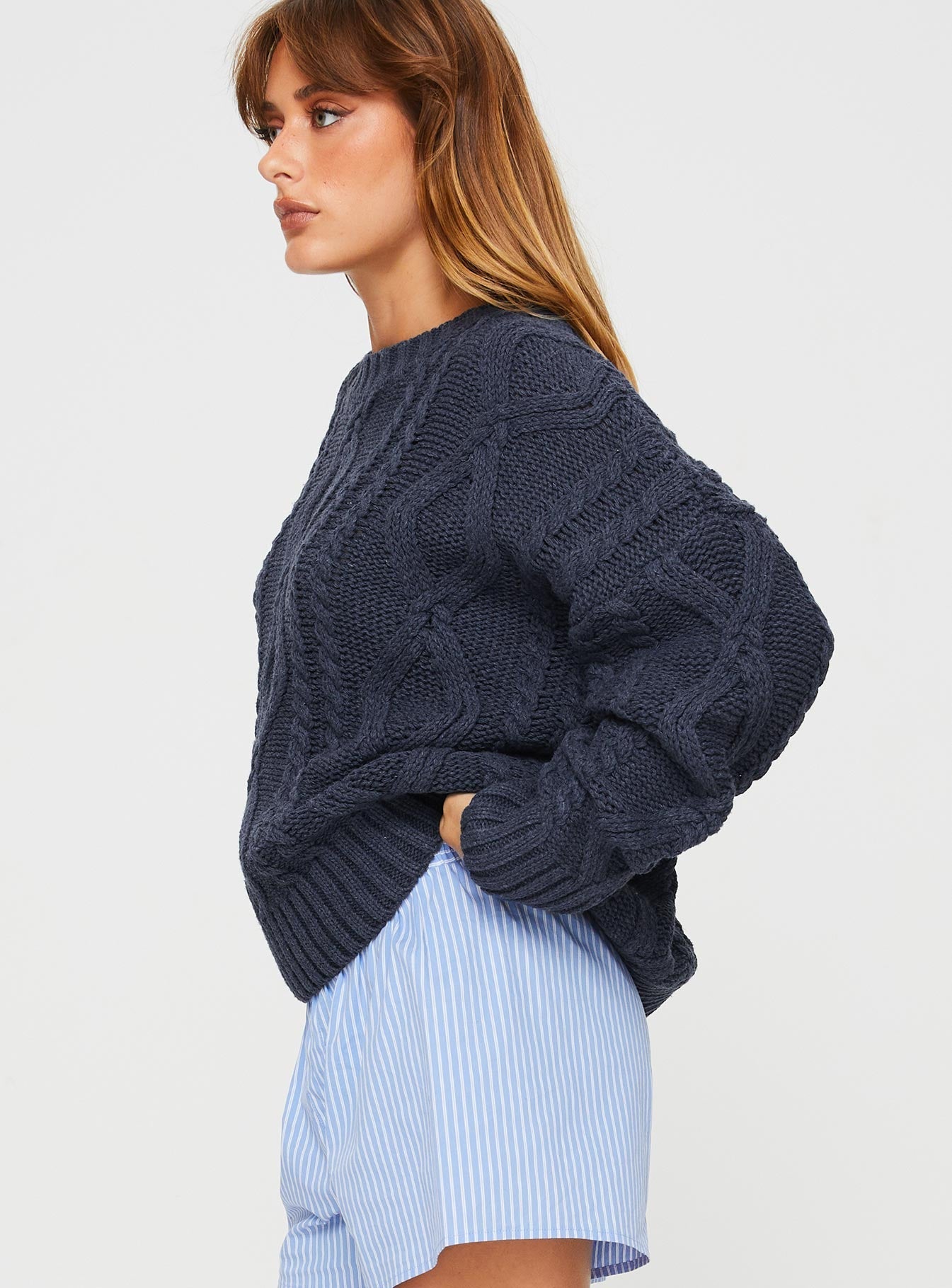 Anaya Oversized Jumper Navy