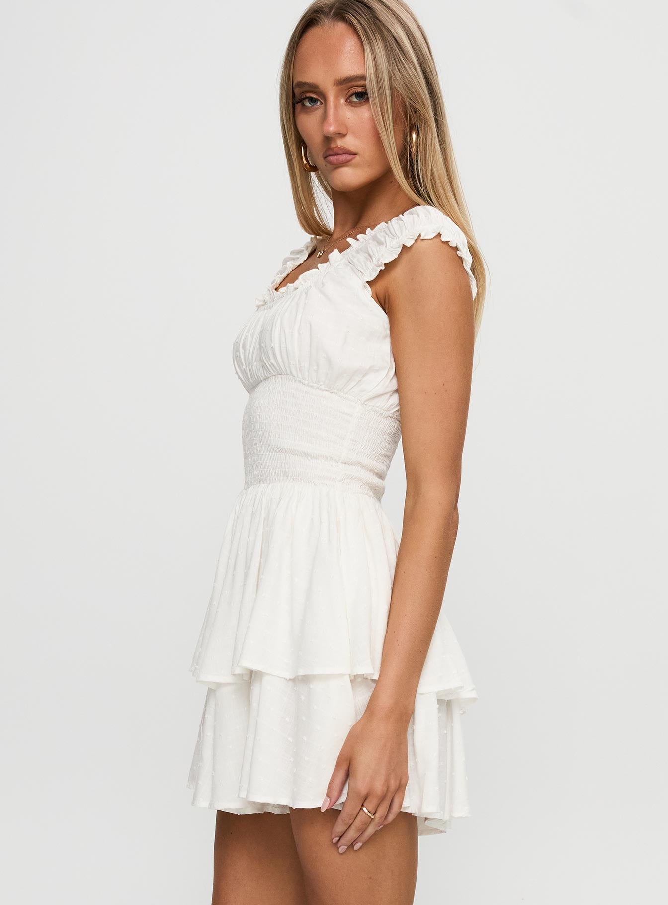 The Love Galore Playsuit White