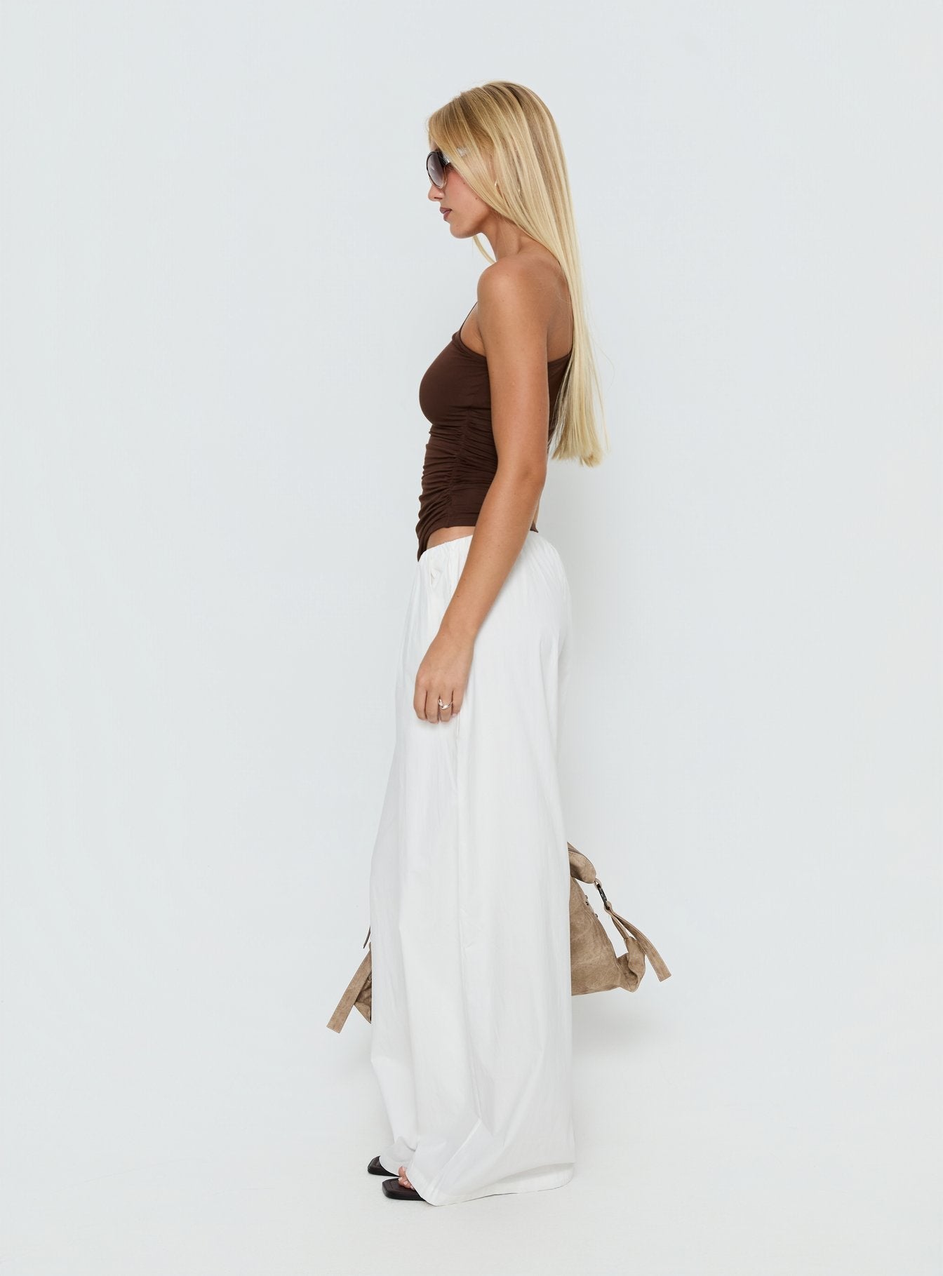 Lunea Concealed Waistband Trousers White