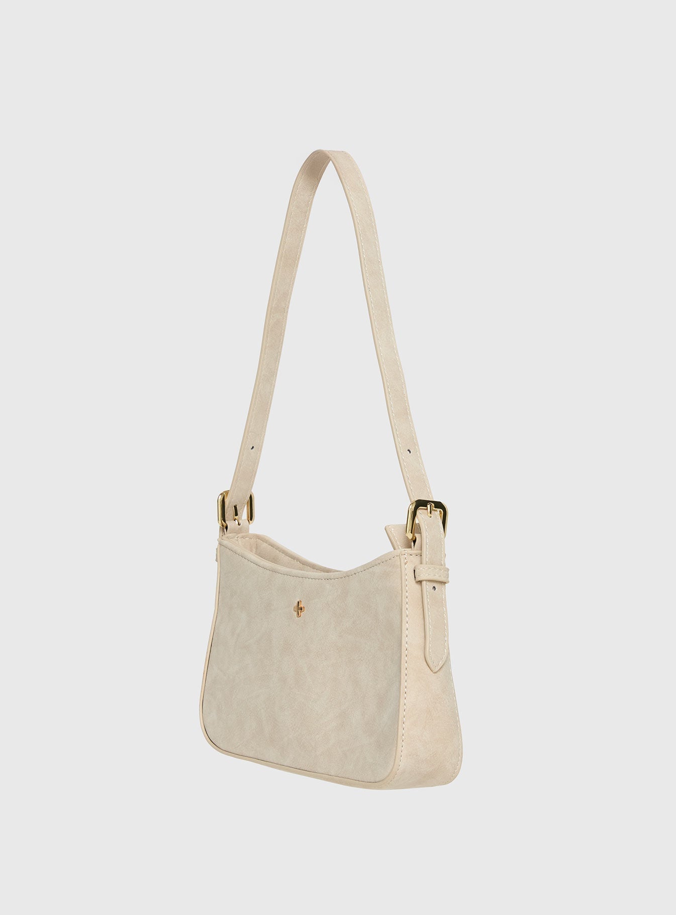 Bolso Lilu de Peta & Jain, color crema, de ante sintético
