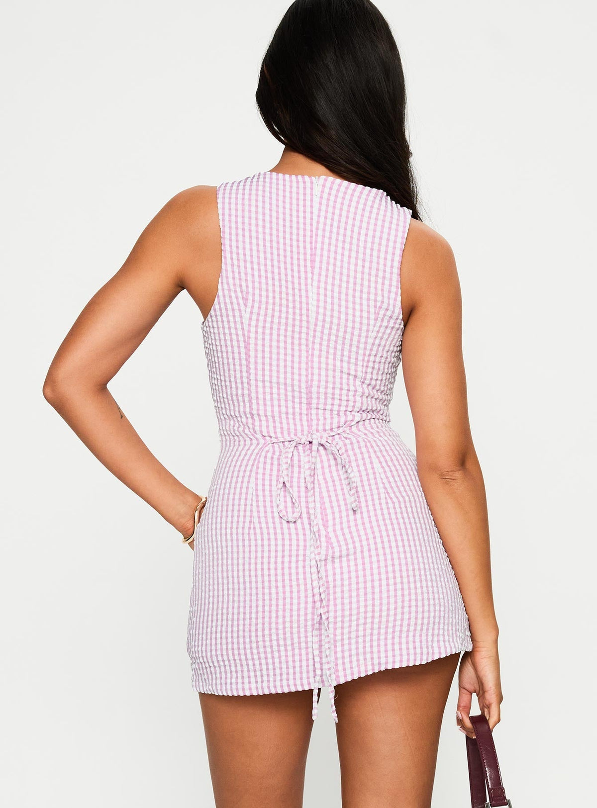 Yumiko Playsuit Pink Check
