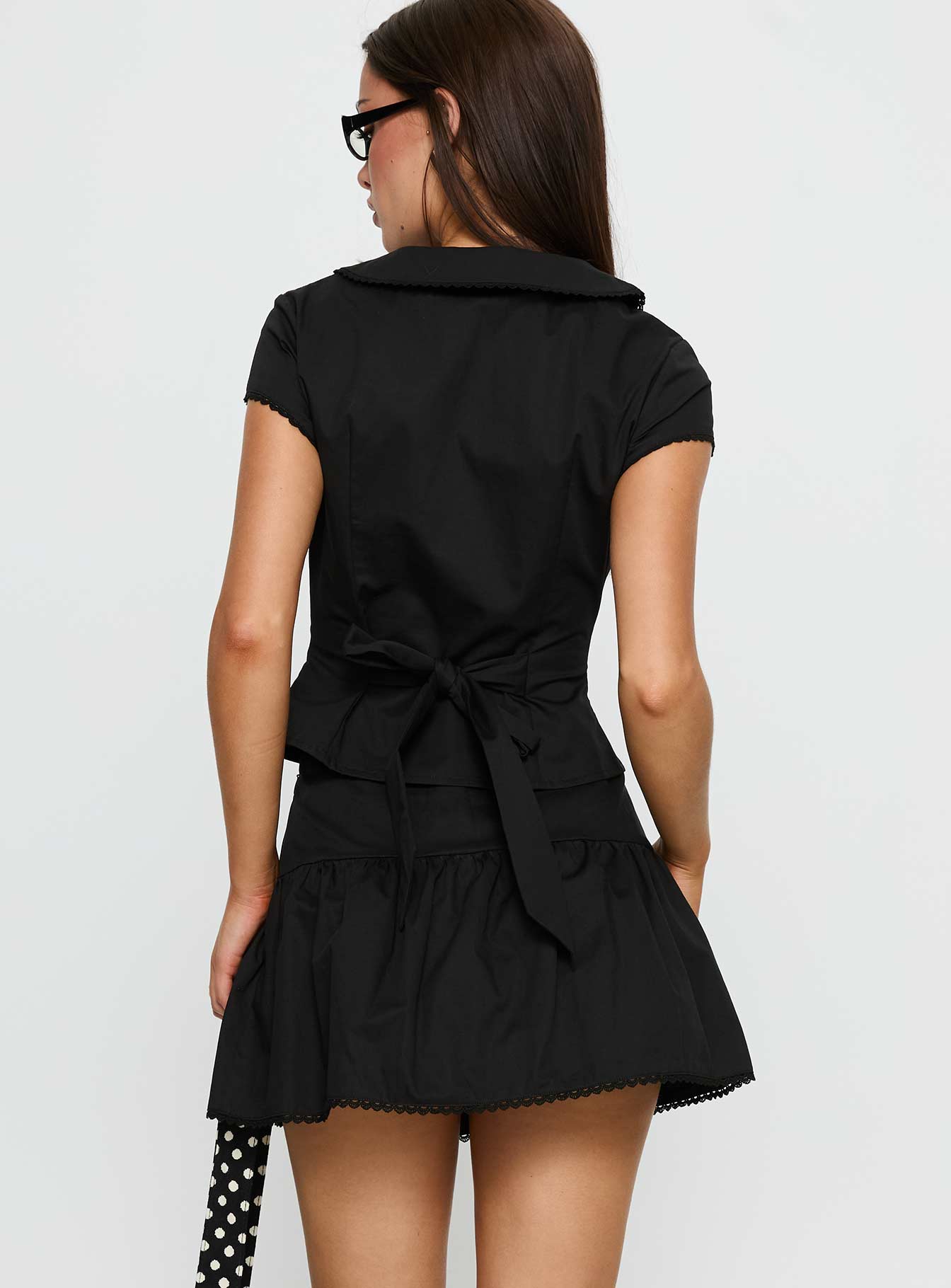 Sweet Treat Button Up Co-ord Black