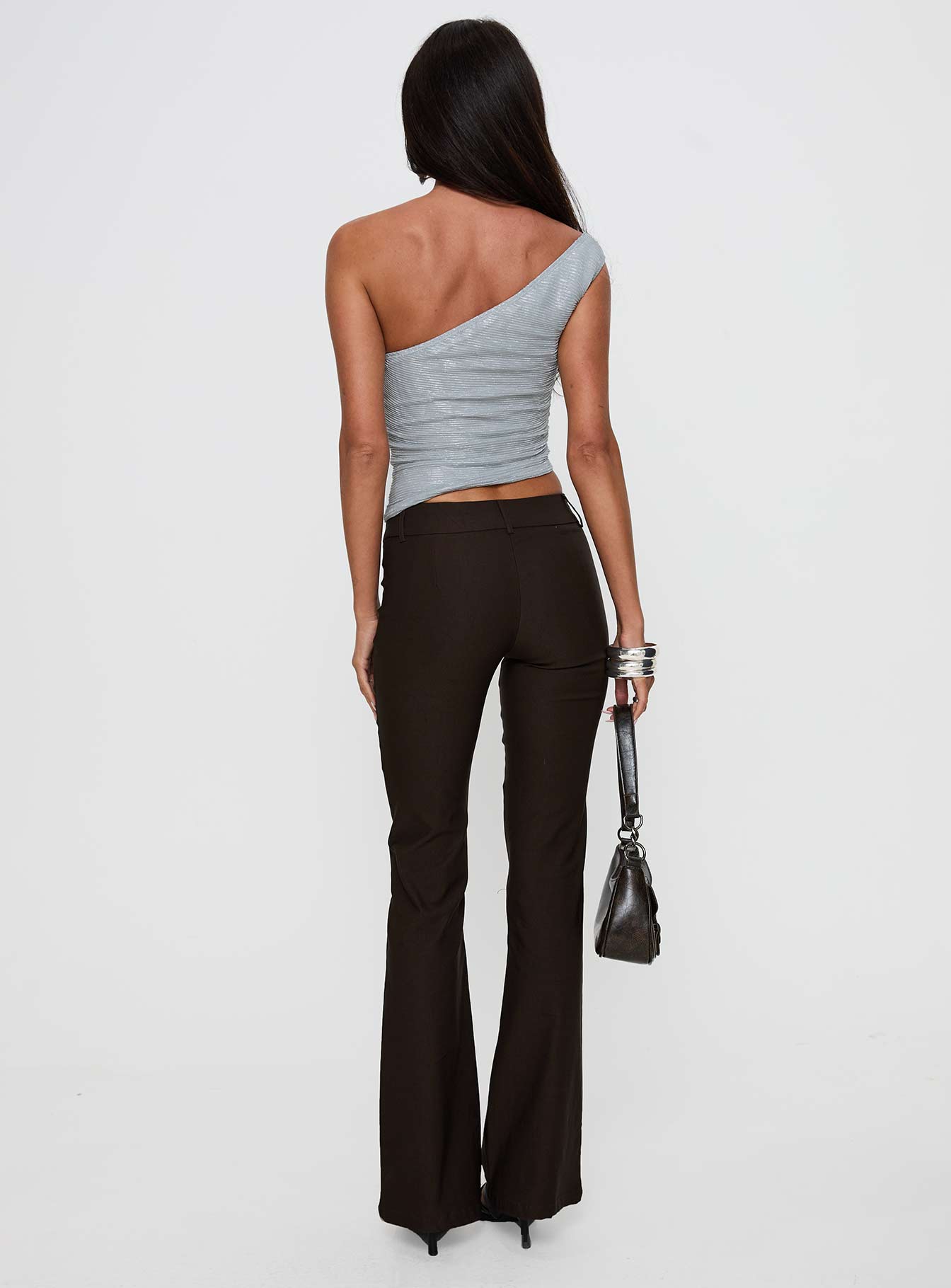 Kinkirk Flared Trousers Chocolate Petite