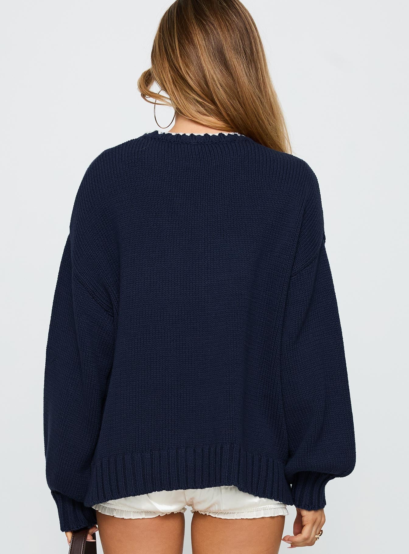 Swan Lake Love Knit Jumper Navy