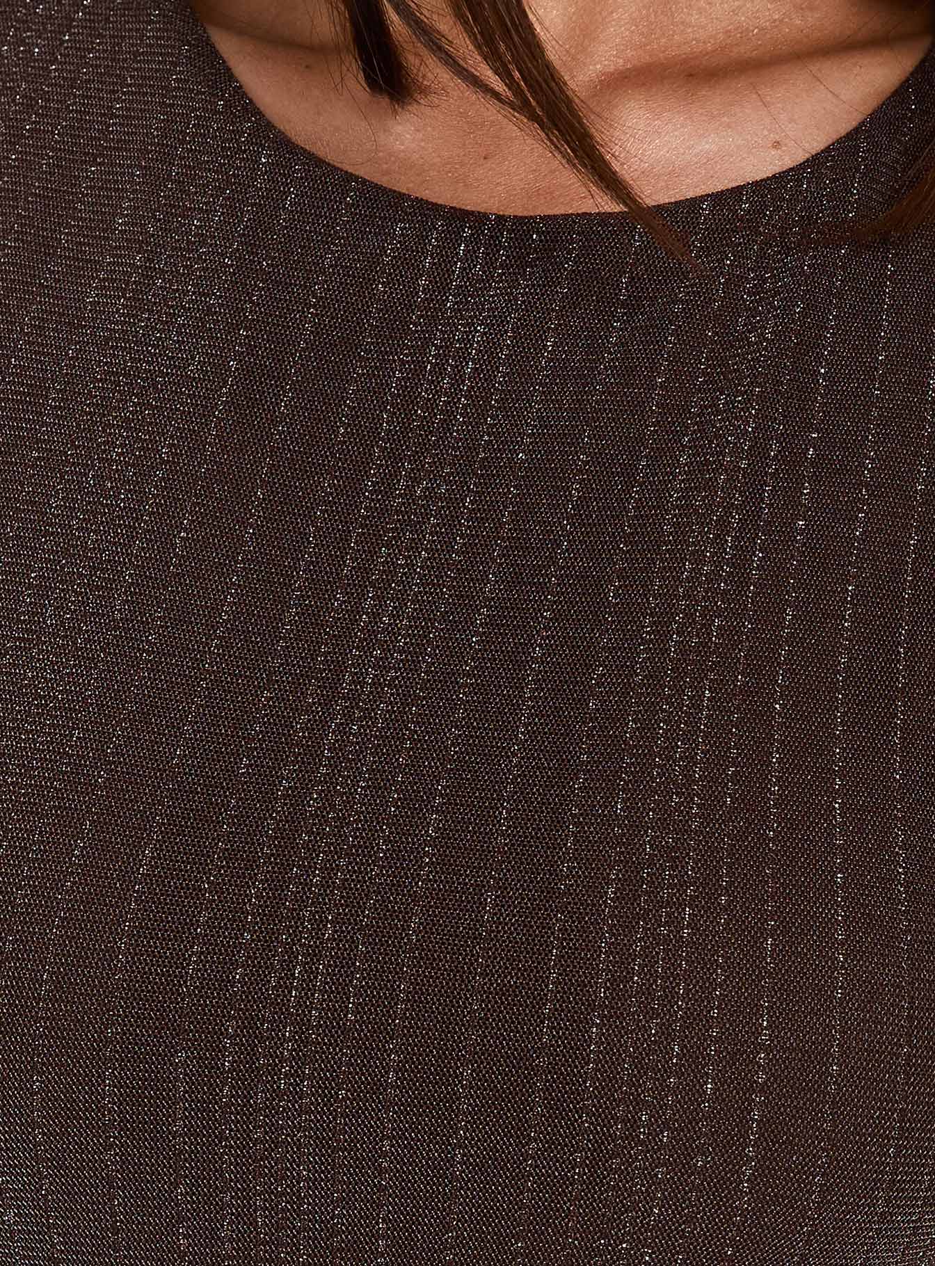 Yumiko Metallic Detail Playsuit Brown Stripe