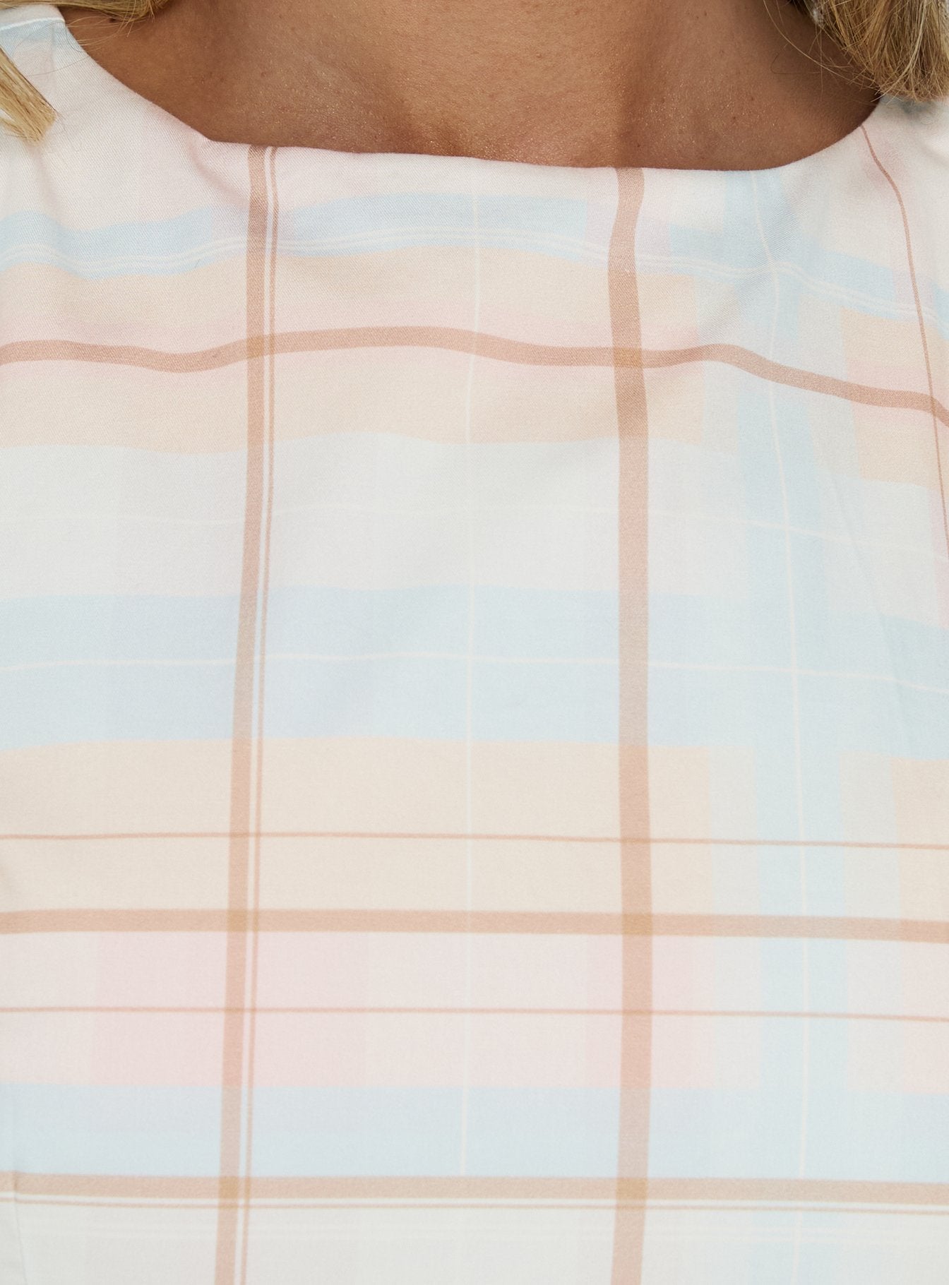 Yumiko Playsuit Blue Check