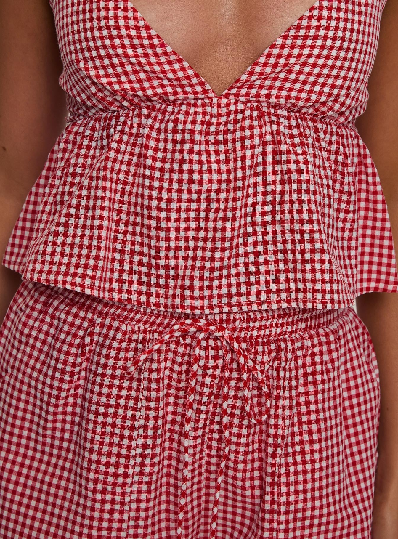 Lille Co-ord Red Gingham