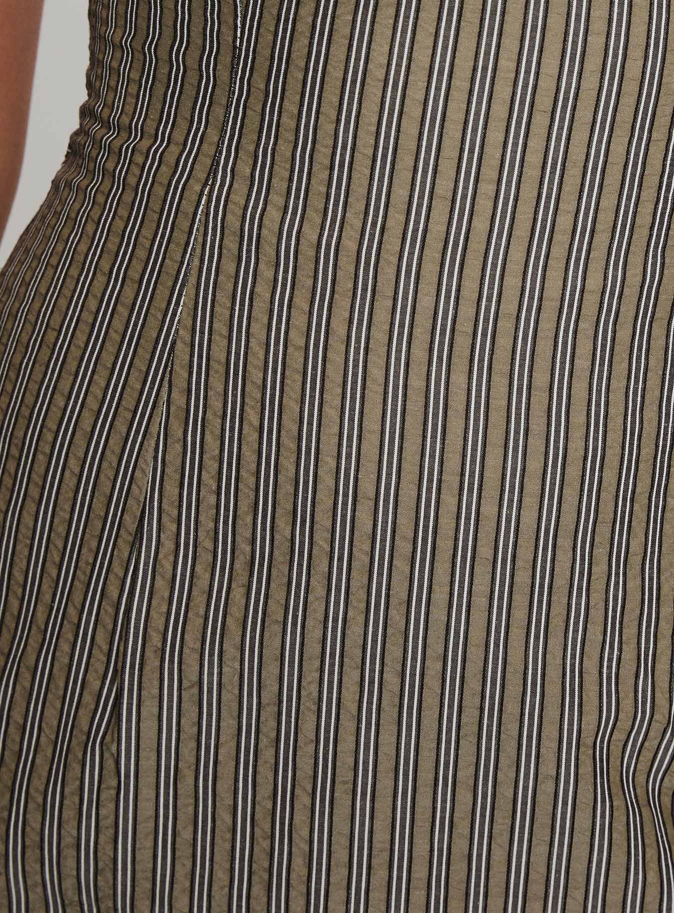 Yumiko Playsuit Green Stripe Petite