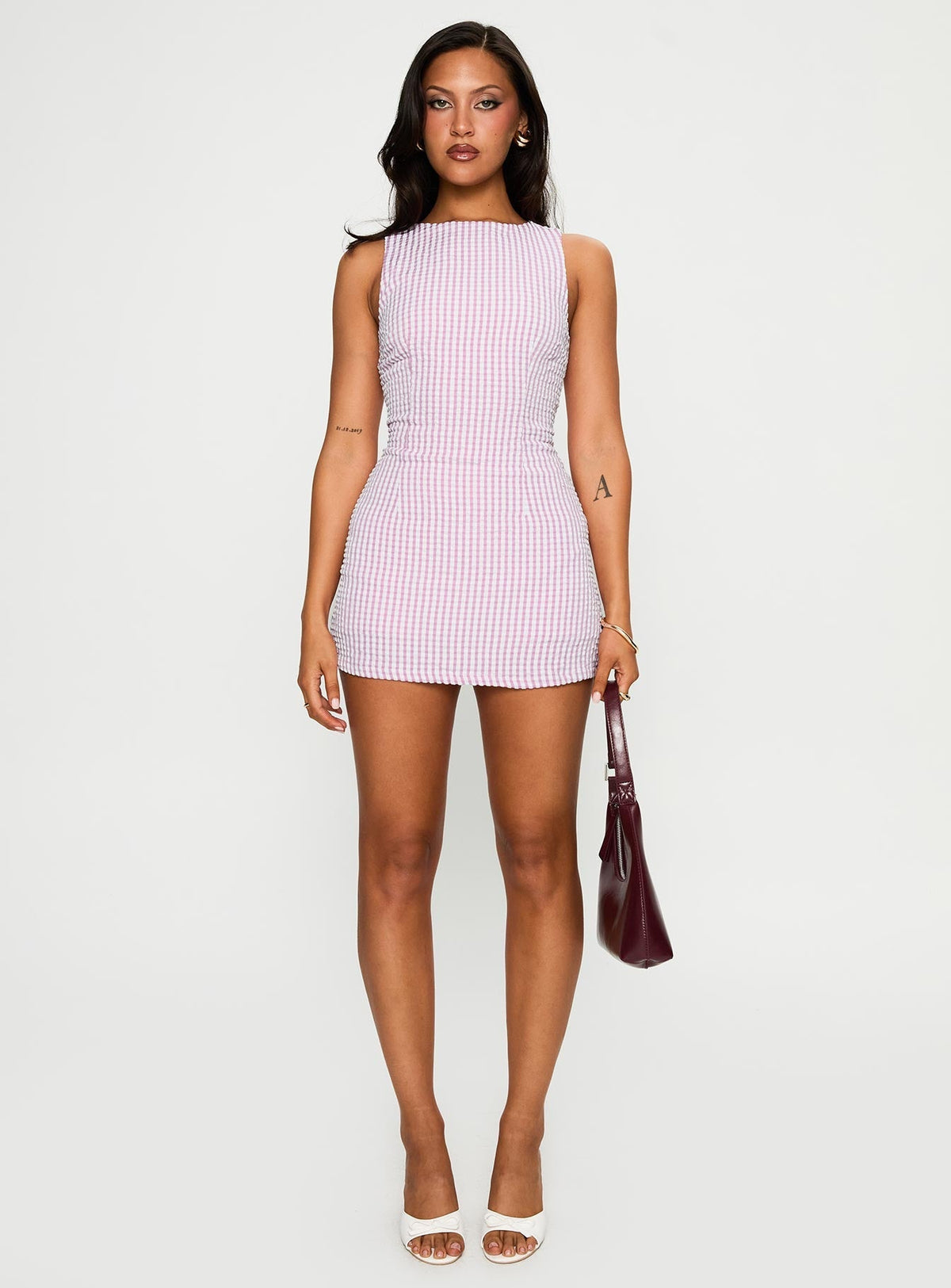 Yumiko Playsuit Pink Check