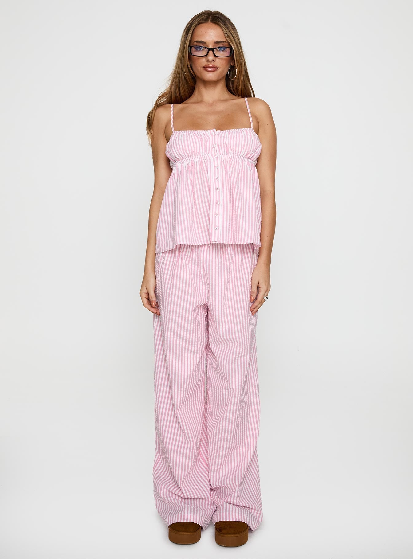 Cassini Co-ord Pink Stripe