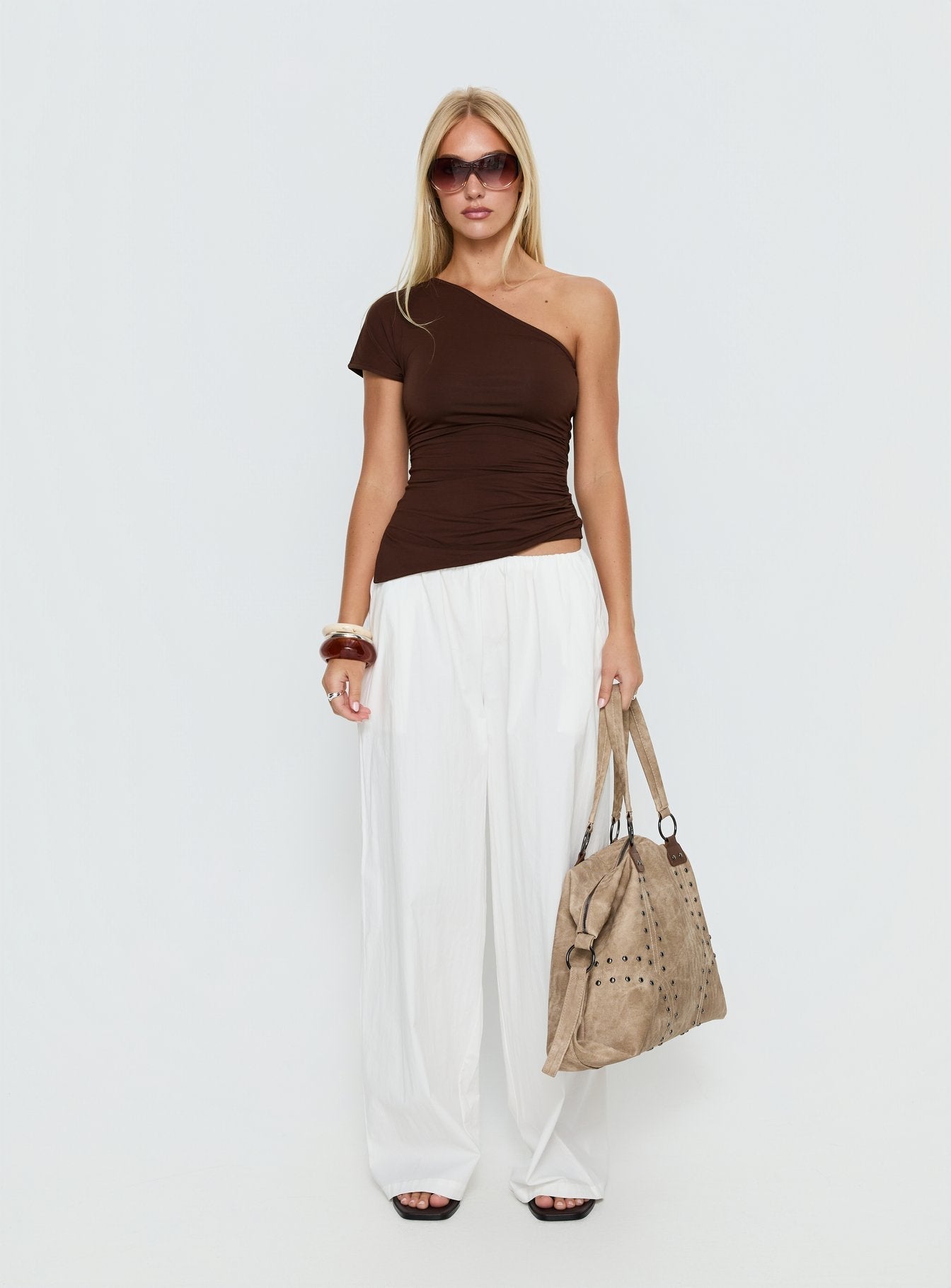 Lunea Concealed Waistband Trousers White