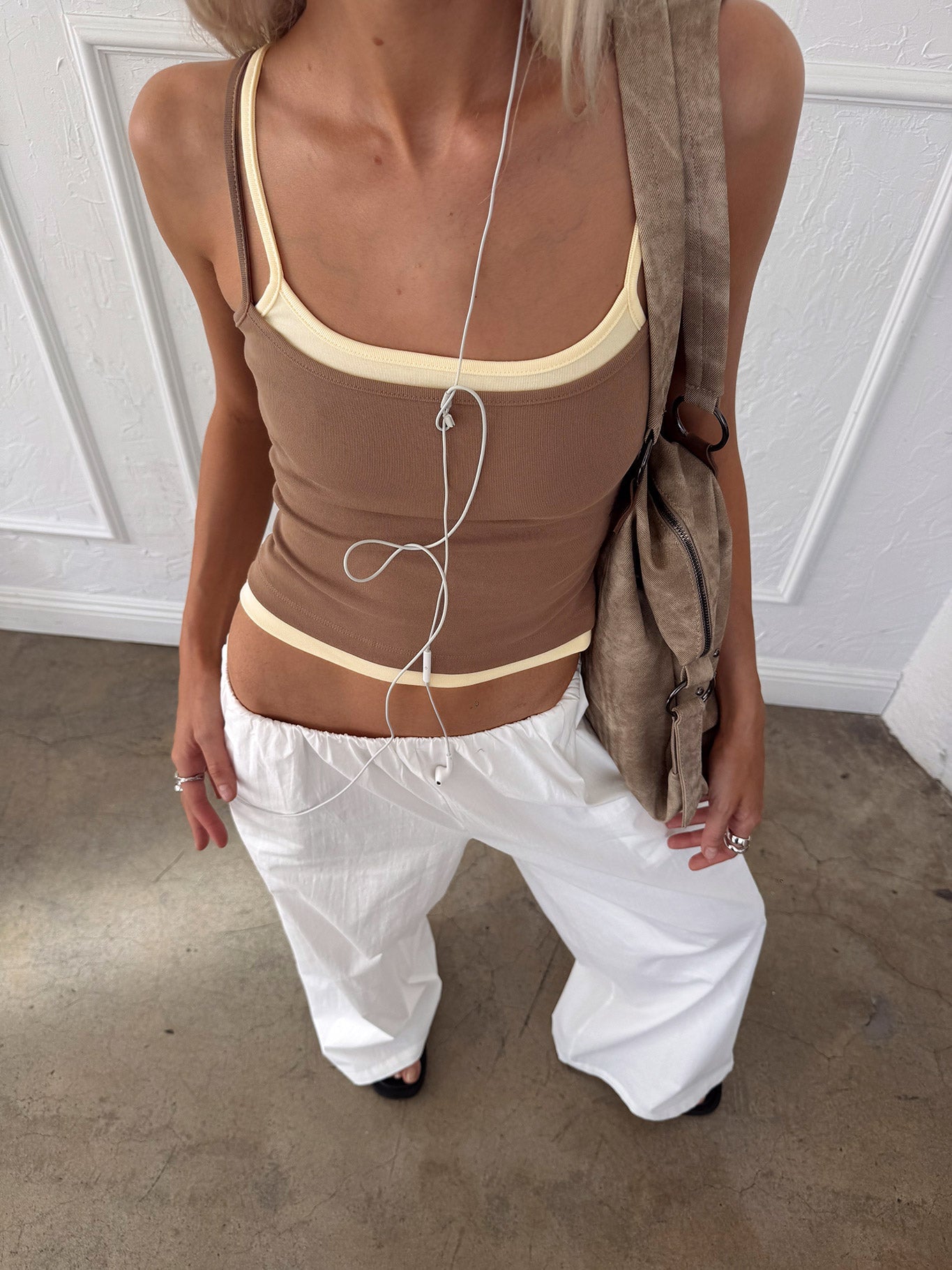 Lunea Concealed Waistband Trousers White