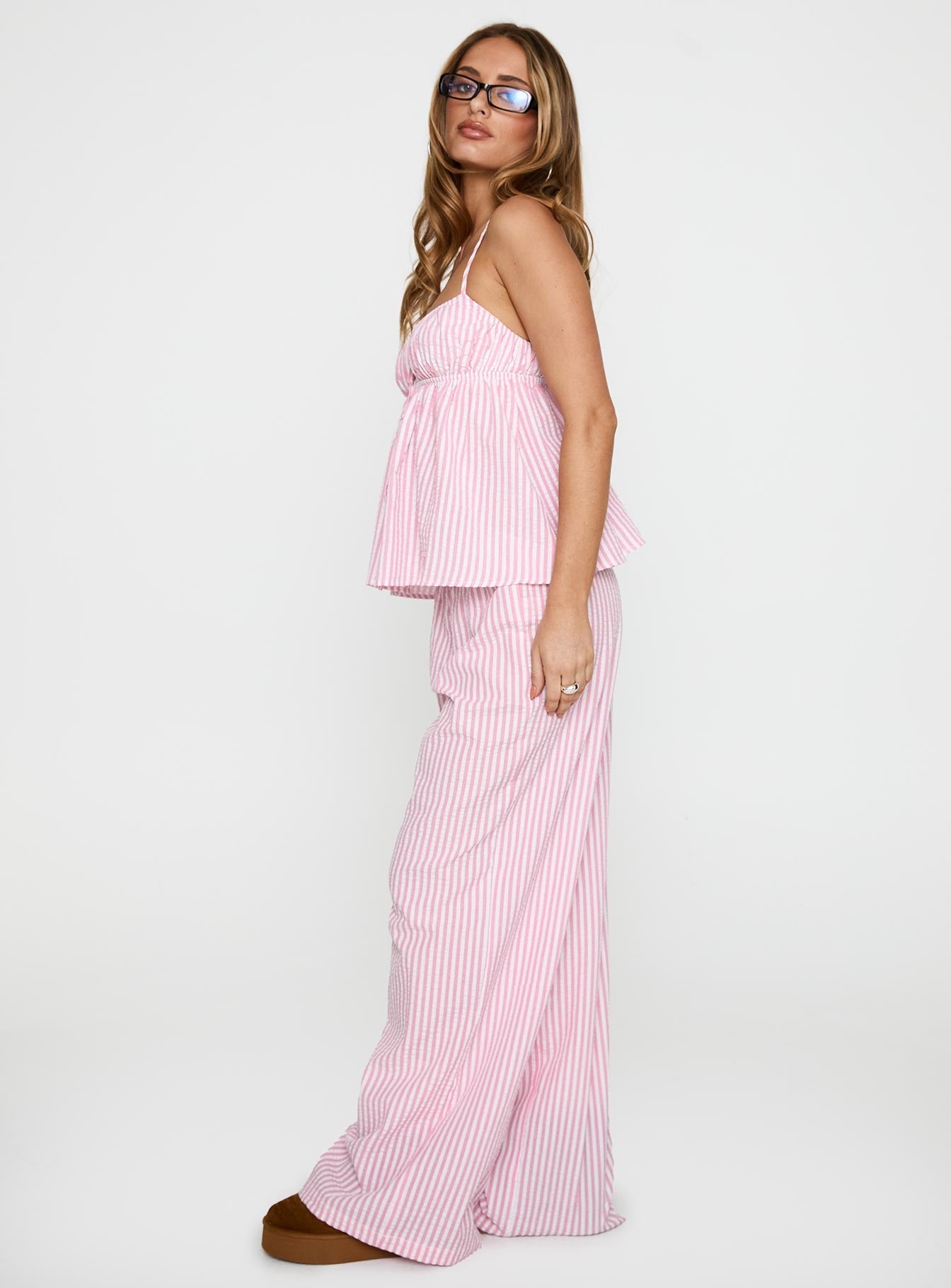 Cassini Co-ord Pink Stripe