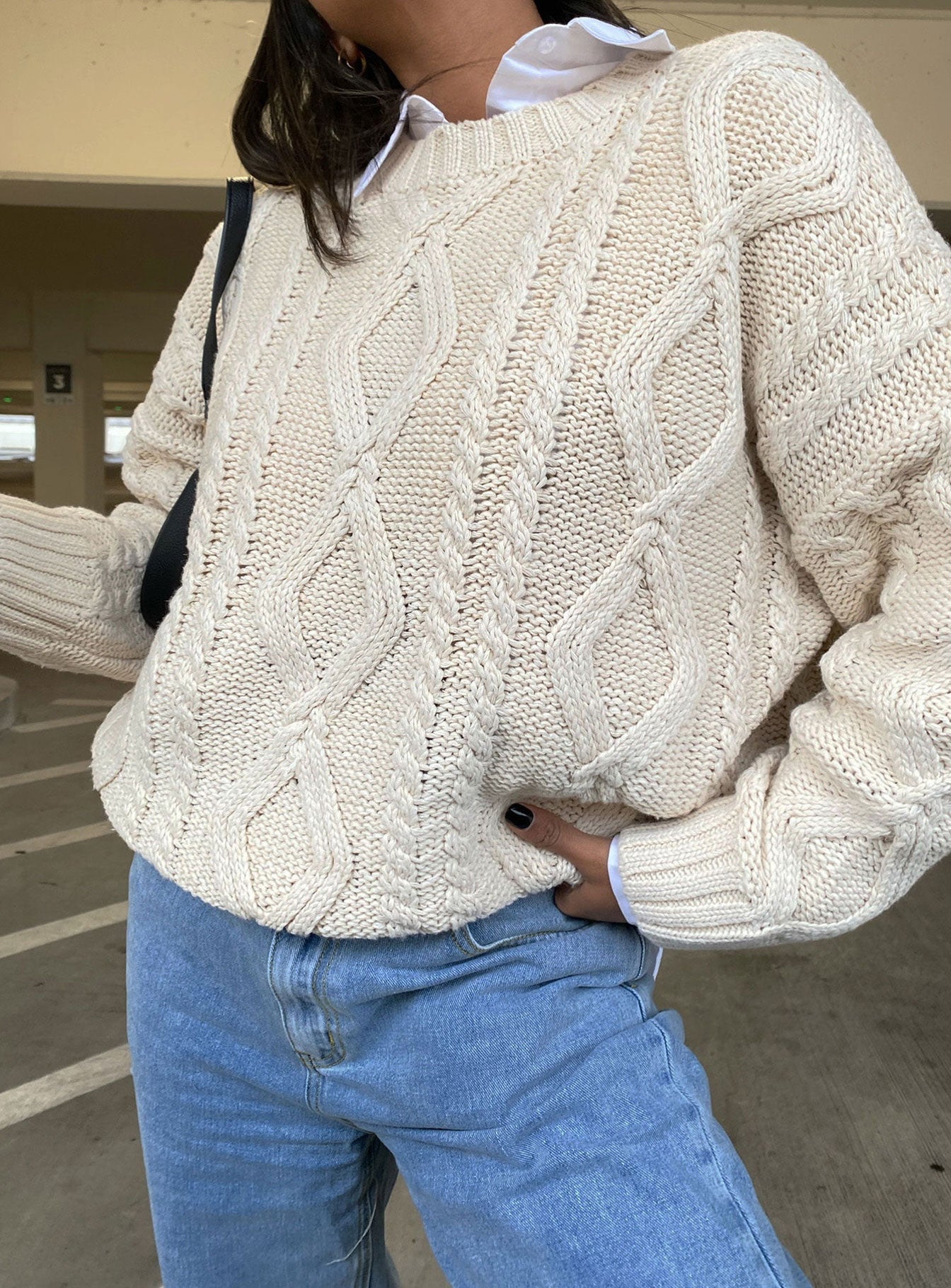 Anaya Oversized Jumper Beige